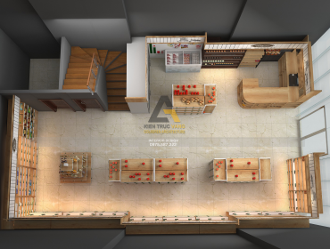 Thiết kế shophouse kết hợp văn phòng làm việc tại Siêu thị AN Bình