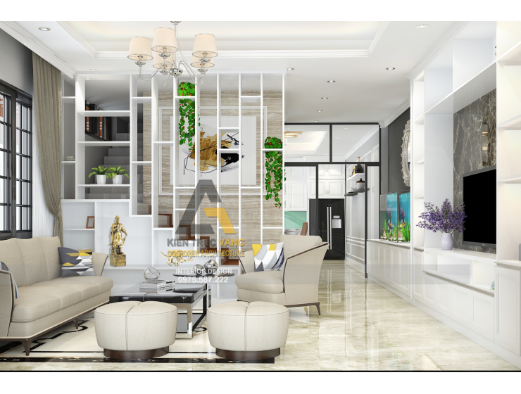 Thiết kế biệt thự nhà anh Hưng- Long Biên