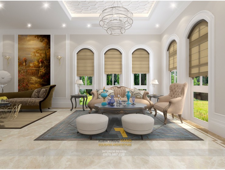 Thiết kế nội thất căn biệt thự Hải Phòng