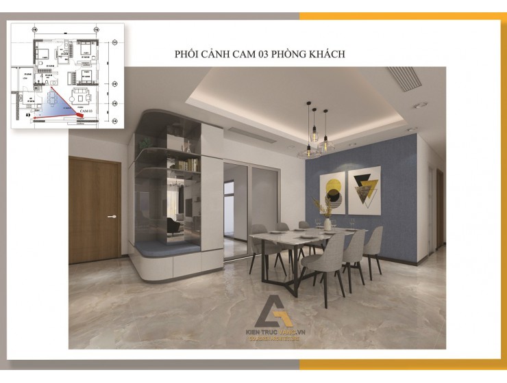 Thiết kế nội thất chung cư Paragon 503