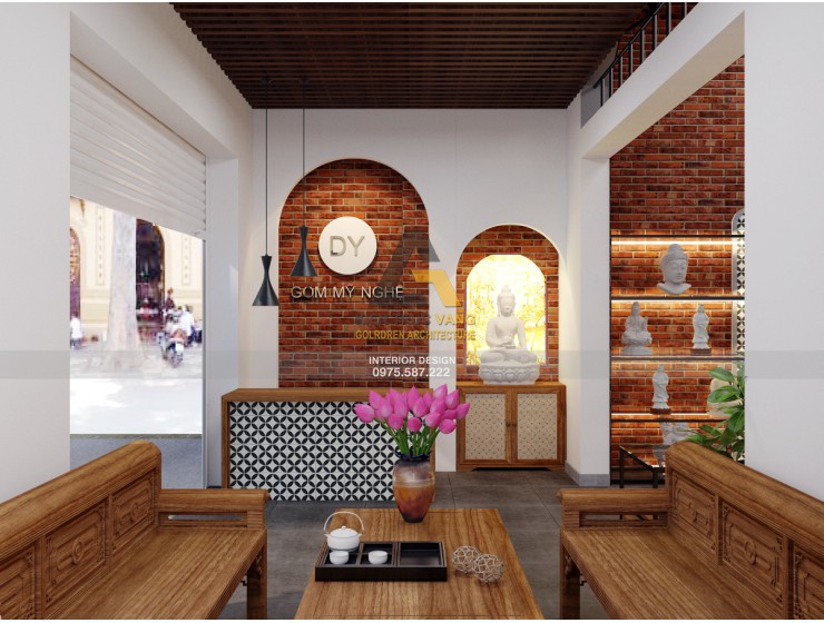 Thiết kế showroom Gốm Bát Tràng