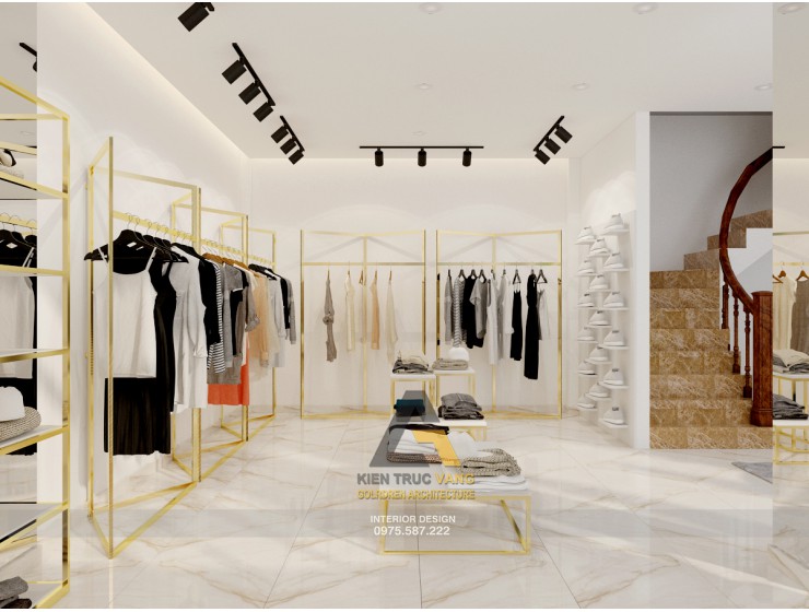 Thiết kế shop thời trang- Cửa hàng quần áo nữa
