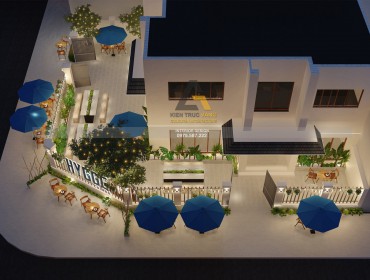 Thiết kế nội thất quán cafe kết hợp văn phòng làm việc